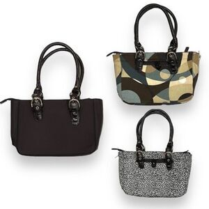 Luvali Dark Brown Bag with Kaleidoscope/Jungle Cover